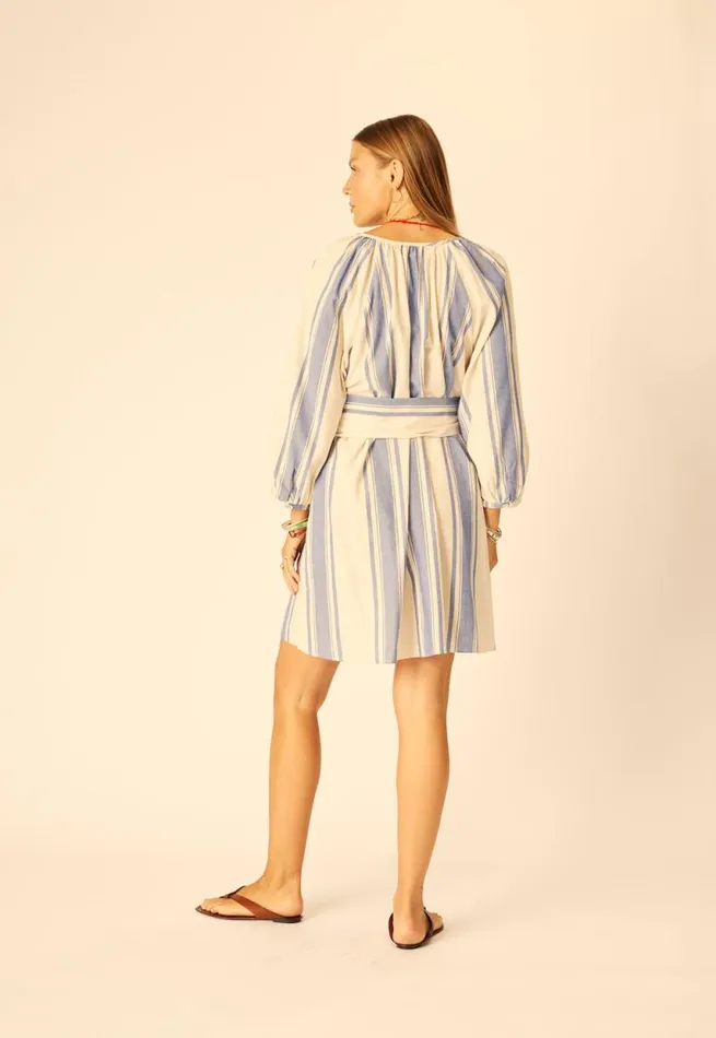 Women Natalie Martin Dresses Alex Short Dress French Stripe Blue