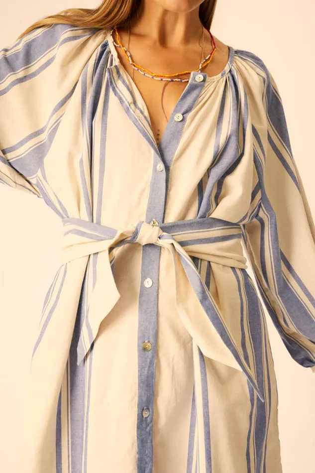 Women Natalie Martin Dresses Alex Short Dress French Stripe Blue