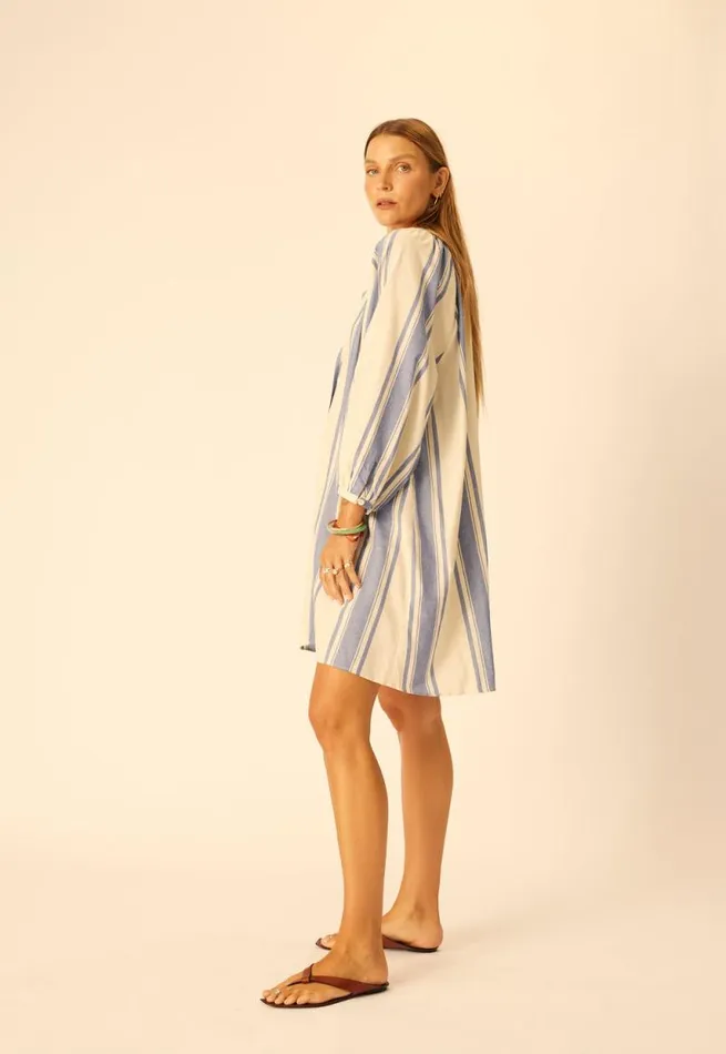 Women Natalie Martin Dresses Alex Short Dress French Stripe Blue