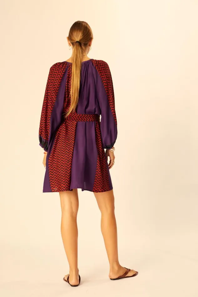 Women Natalie Martin Dresses Alex Short Dress Petite Fleur Aubergine