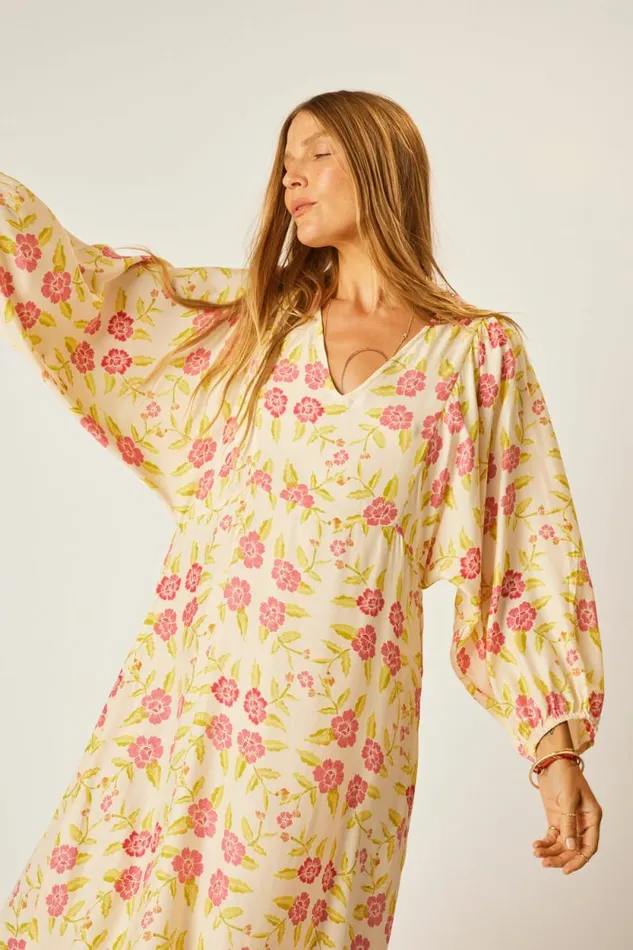 Women Natalie Martin Dresses Alice Dress Prairie Dusty Crimson