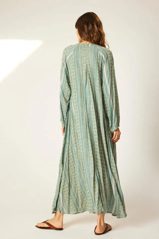 Women Natalie Martin Dresses Fiore Maxi Paisley Stripe Pool