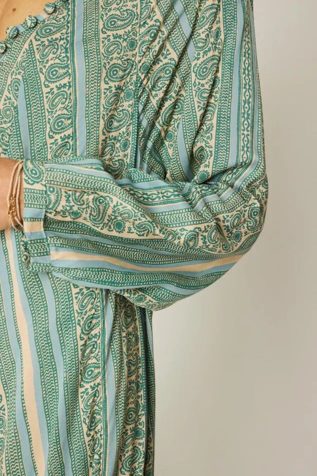 Women Natalie Martin Dresses Fiore Maxi Paisley Stripe Pool