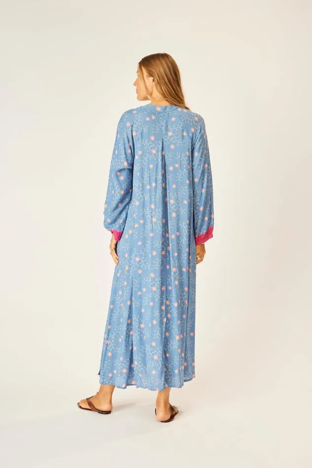 Women Natalie Martin Dresses Fiore Maxi Pinwheel Denim