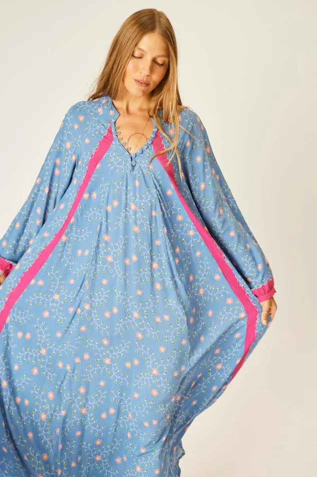Women Natalie Martin Dresses Fiore Maxi Pinwheel Denim