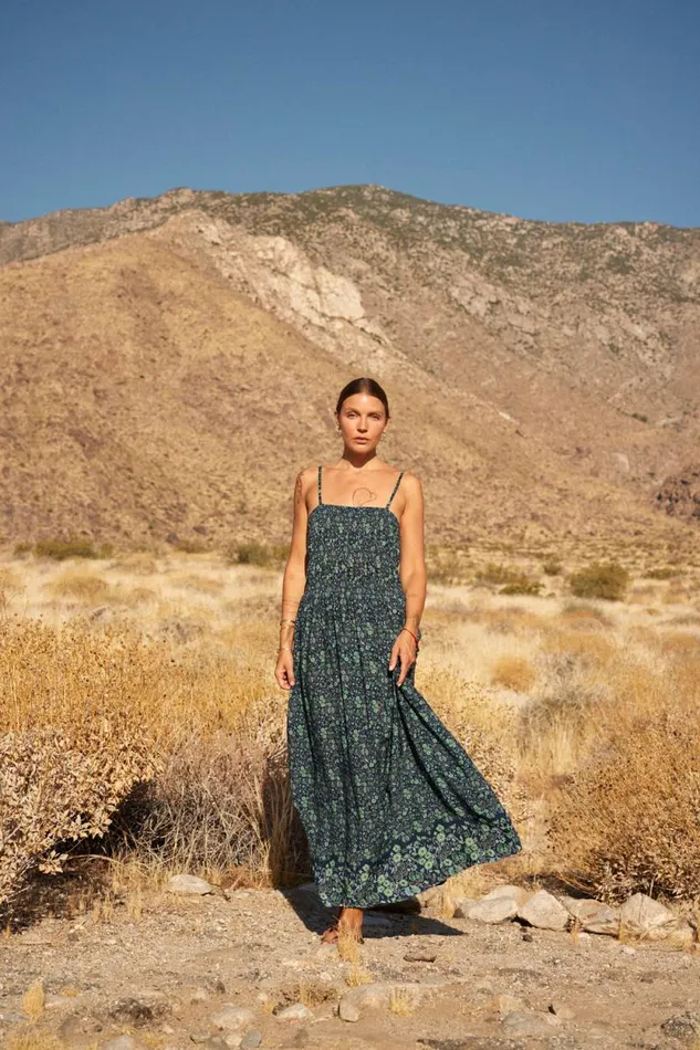 Women Natalie Martin Dresses Gina Maxi Petite Fleur Marine
