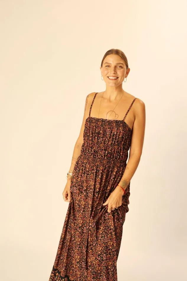 Women Natalie Martin Dresses Gina Maxi Petite Fleur Noire