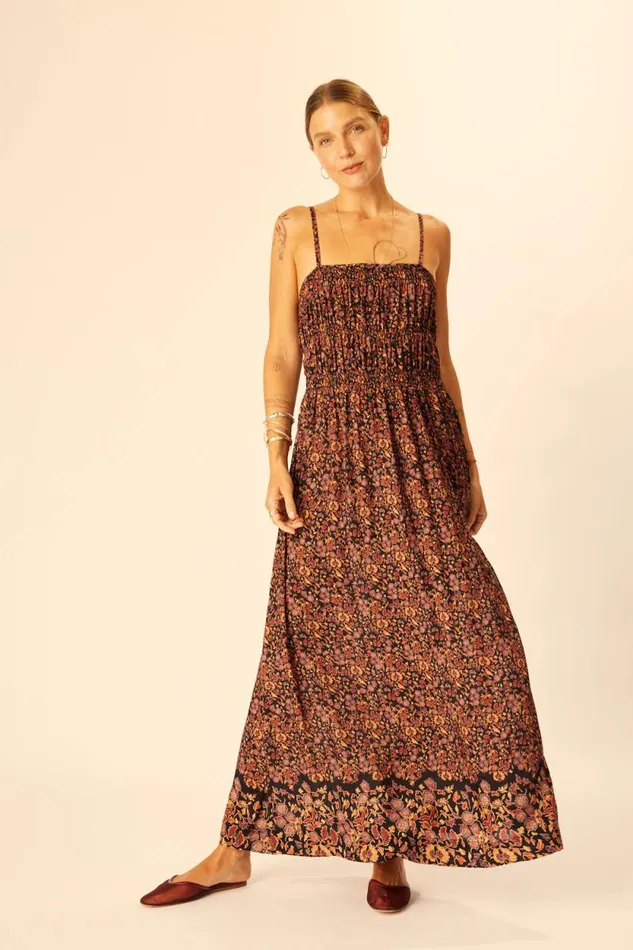 Women Natalie Martin Dresses Gina Maxi Petite Fleur Noire