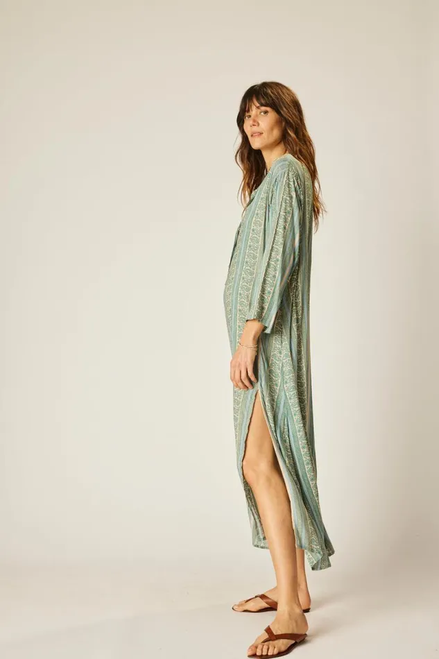 Women Natalie Martin Dresses Isobel Dress Paisley Stripe Pool