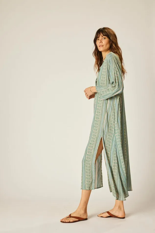 Women Natalie Martin Dresses Isobel Dress Paisley Stripe Pool