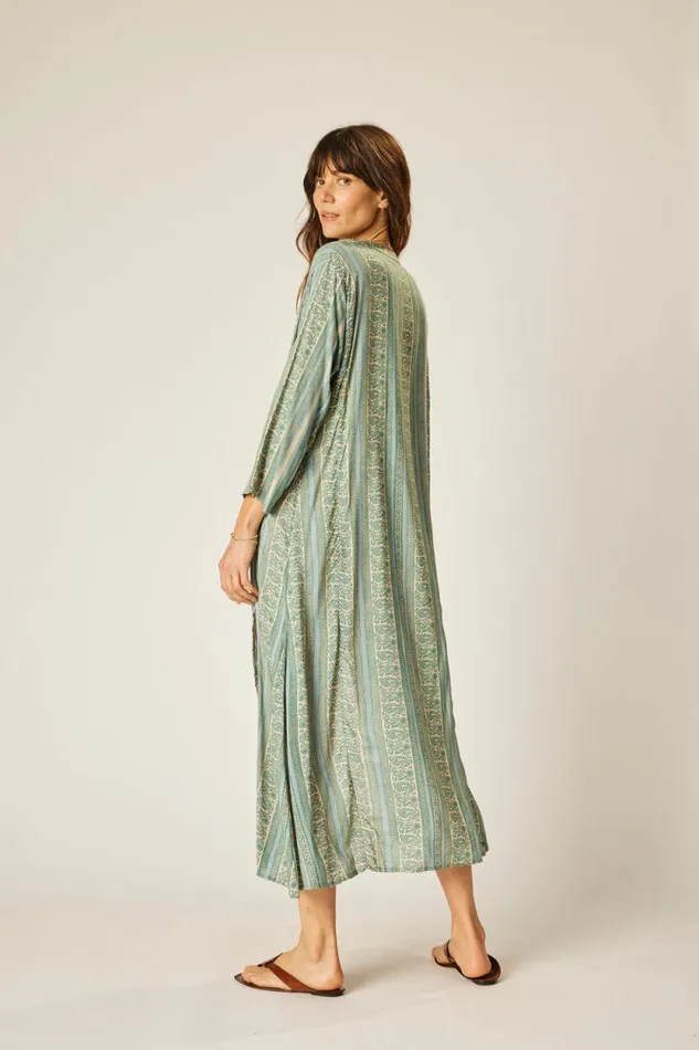 Women Natalie Martin Dresses Isobel Dress Paisley Stripe Pool