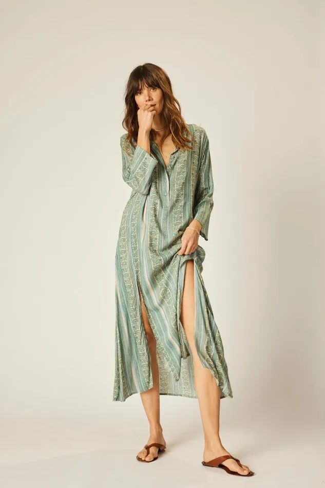 Women Natalie Martin Dresses Isobel Dress Paisley Stripe Pool
