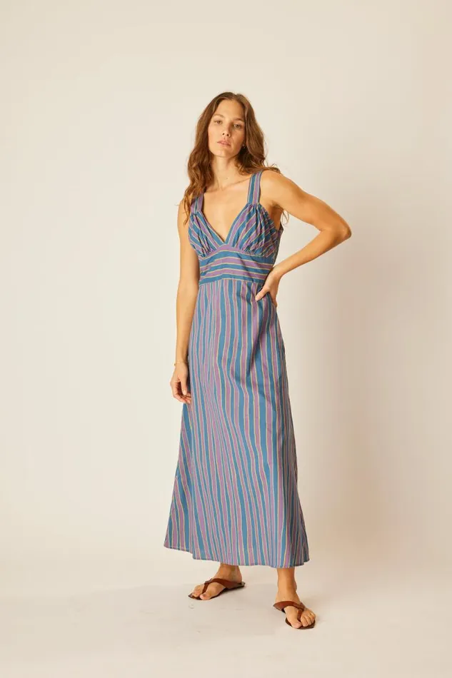 Women Natalie Martin Dresses Jackie Dress Batik Stripe Lavender