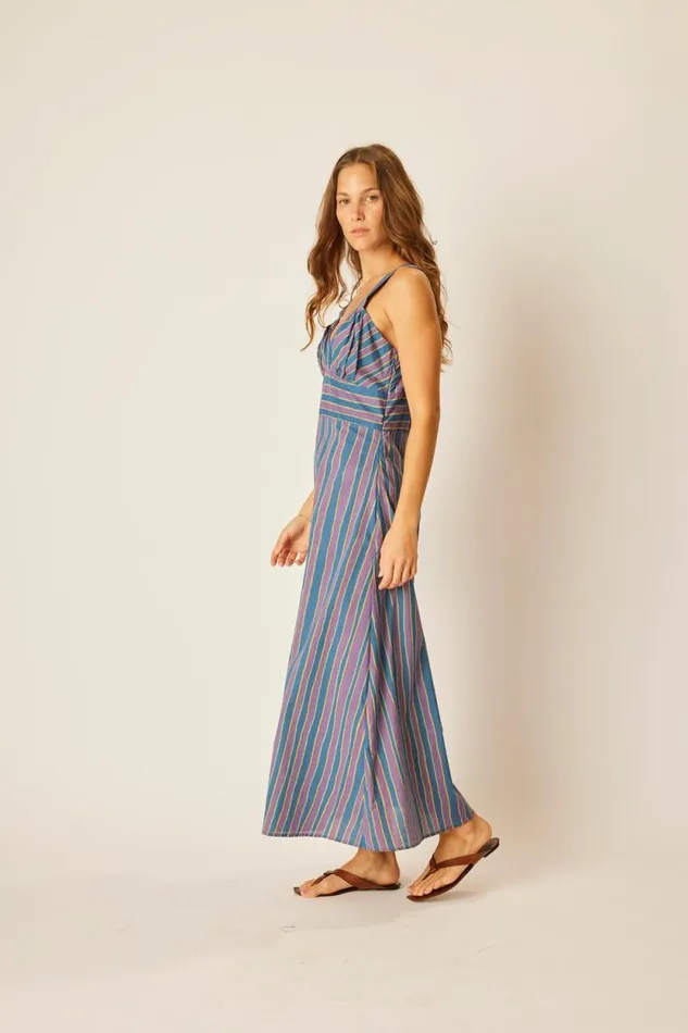 Women Natalie Martin Dresses Jackie Dress Batik Stripe Lavender