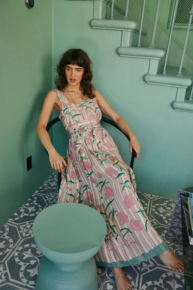 Women Natalie Martin Dresses Jasmine Maxi Chamomile Rose
