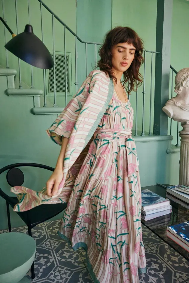 Women Natalie Martin Dresses Jasmine Maxi Chamomile Rose
