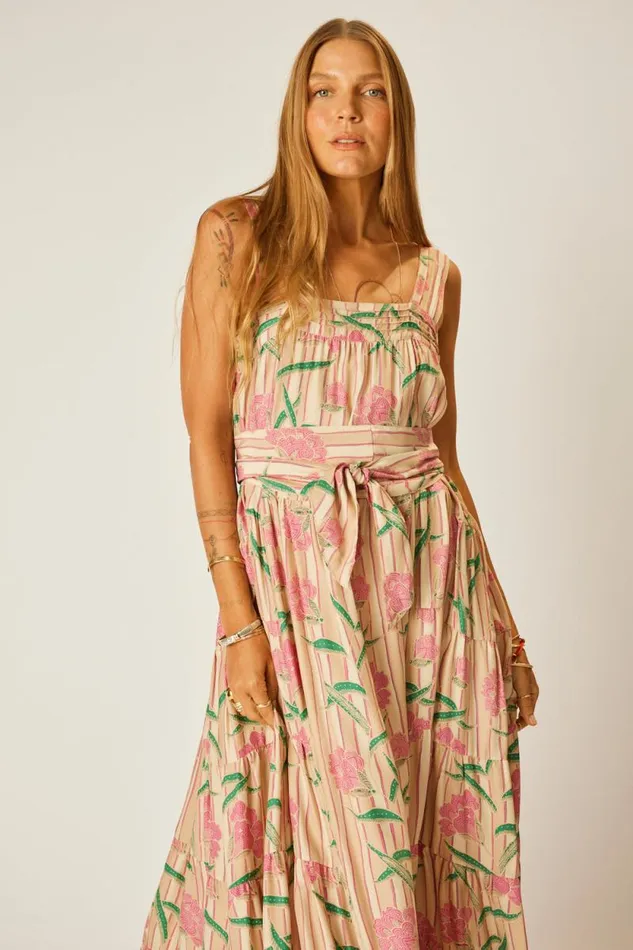 Women Natalie Martin Dresses Jasmine Maxi Chamomile Rose