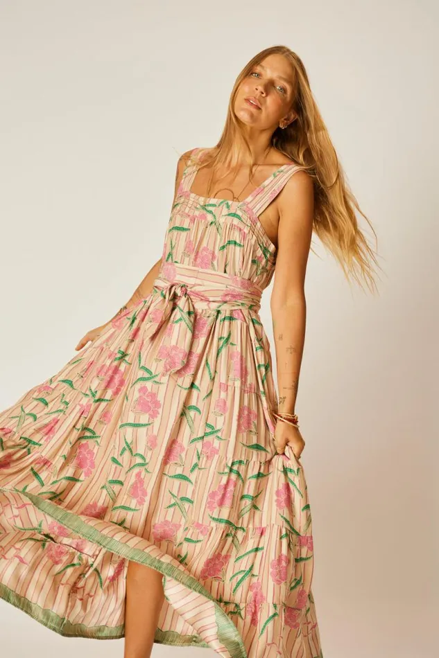 Women Natalie Martin Dresses Jasmine Maxi Chamomile Rose