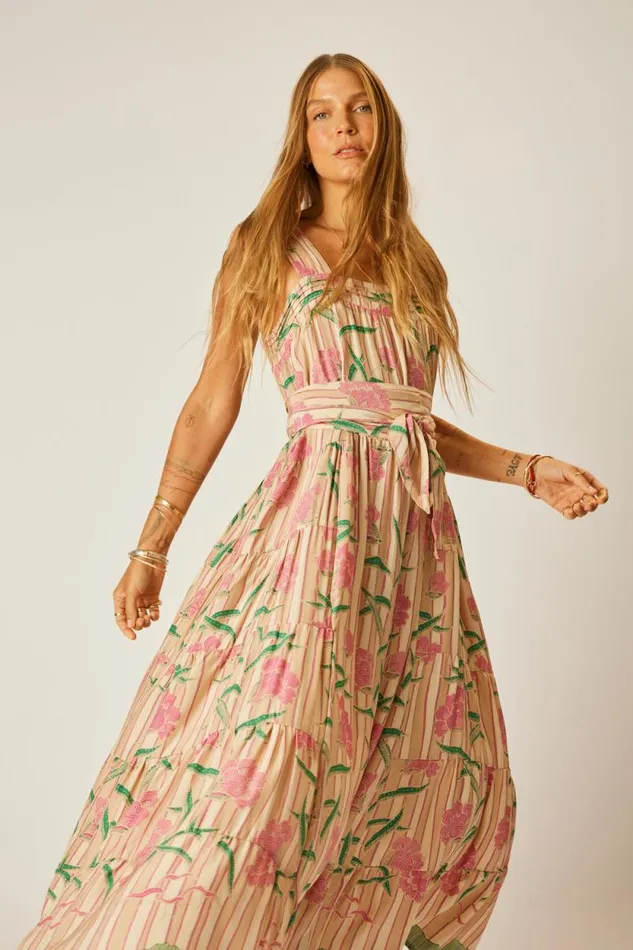 Women Natalie Martin Dresses Jasmine Maxi Chamomile Rose