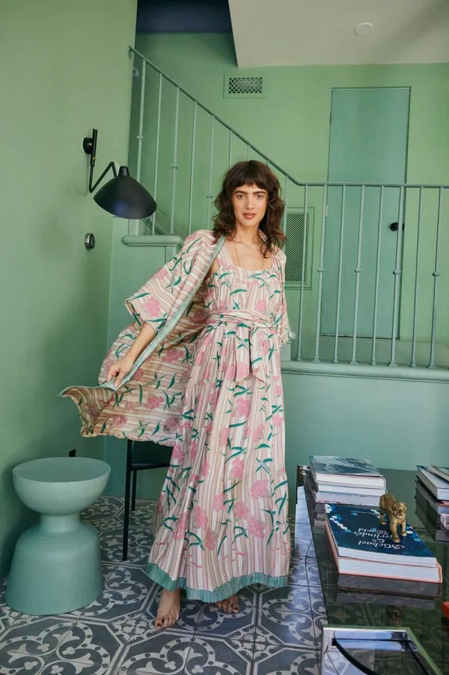 Women Natalie Martin Dresses Jasmine Maxi Chamomile Rose