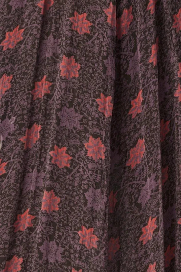 Women Natalie Martin Dresses Lainey Dress With Sash Snowflake Aubergine