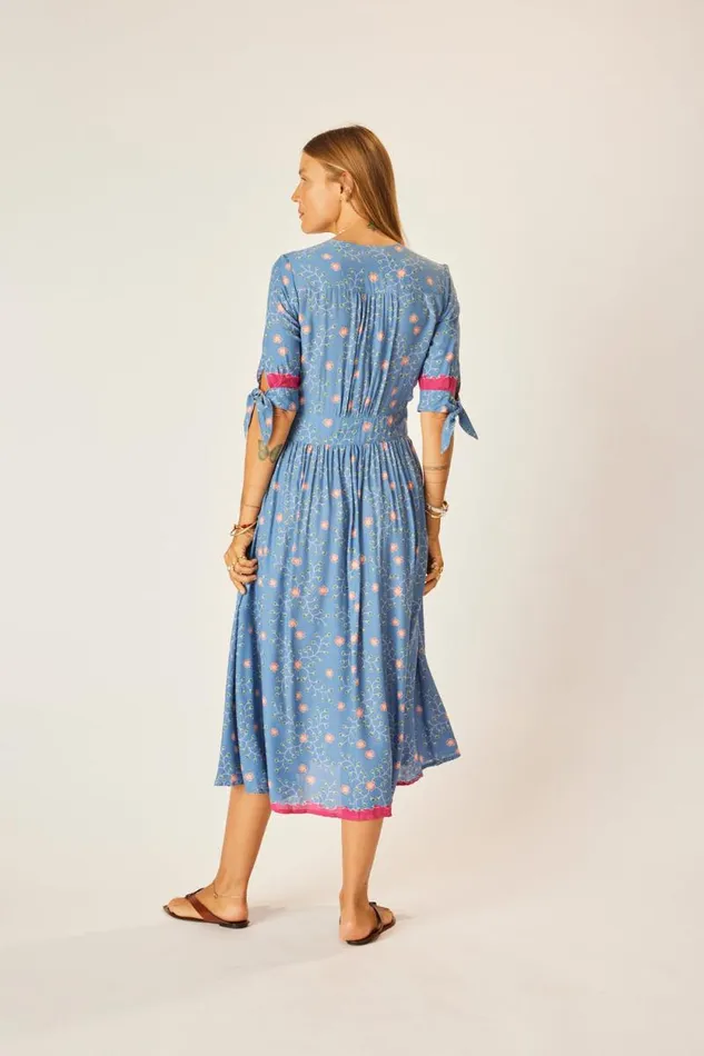 Women Natalie Martin Dresses Layla Dress Pinwheel Denim