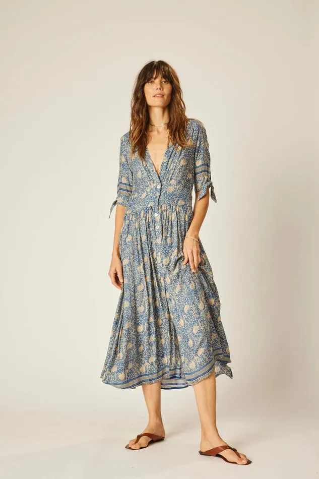Women Natalie Martin Dresses Layla Dress Water Lily Blue