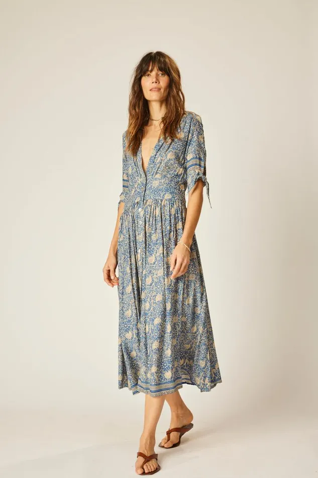 Women Natalie Martin Dresses Layla Dress Water Lily Blue