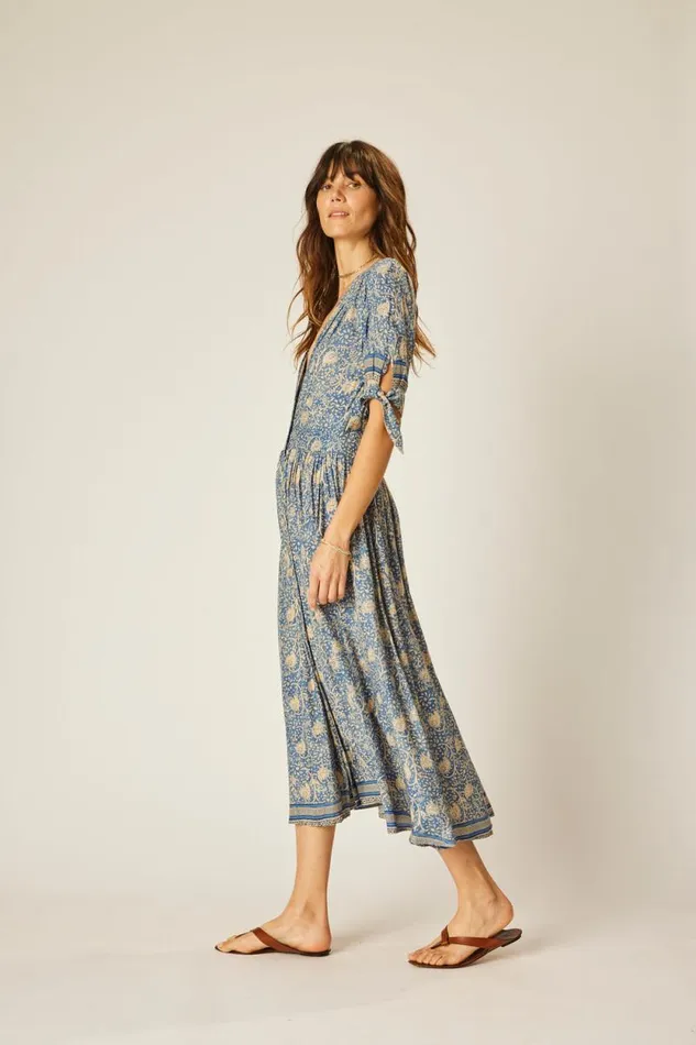 Women Natalie Martin Dresses Layla Dress Water Lily Blue