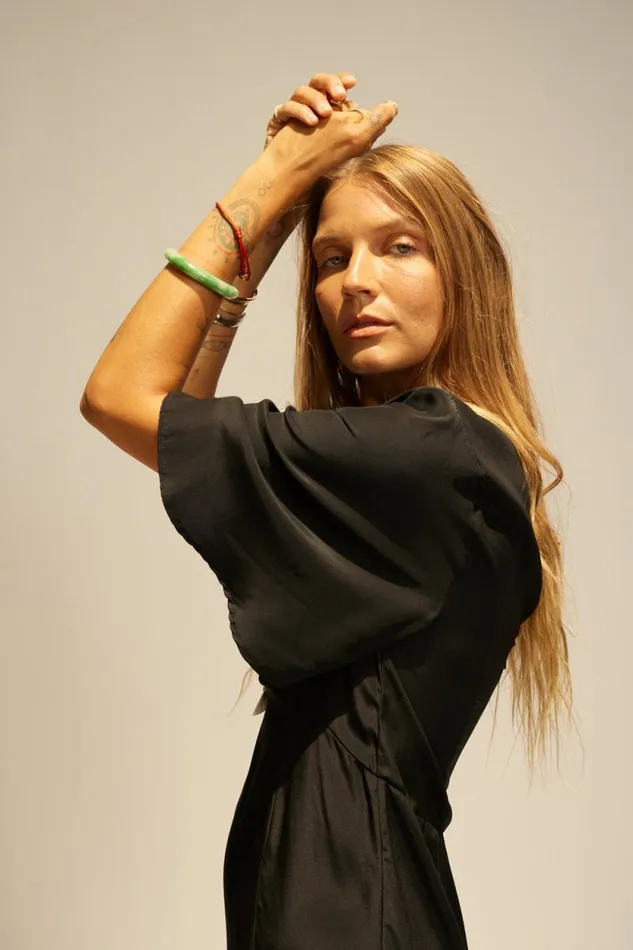 Women Natalie Martin Dresses Lily Dress Black Silk