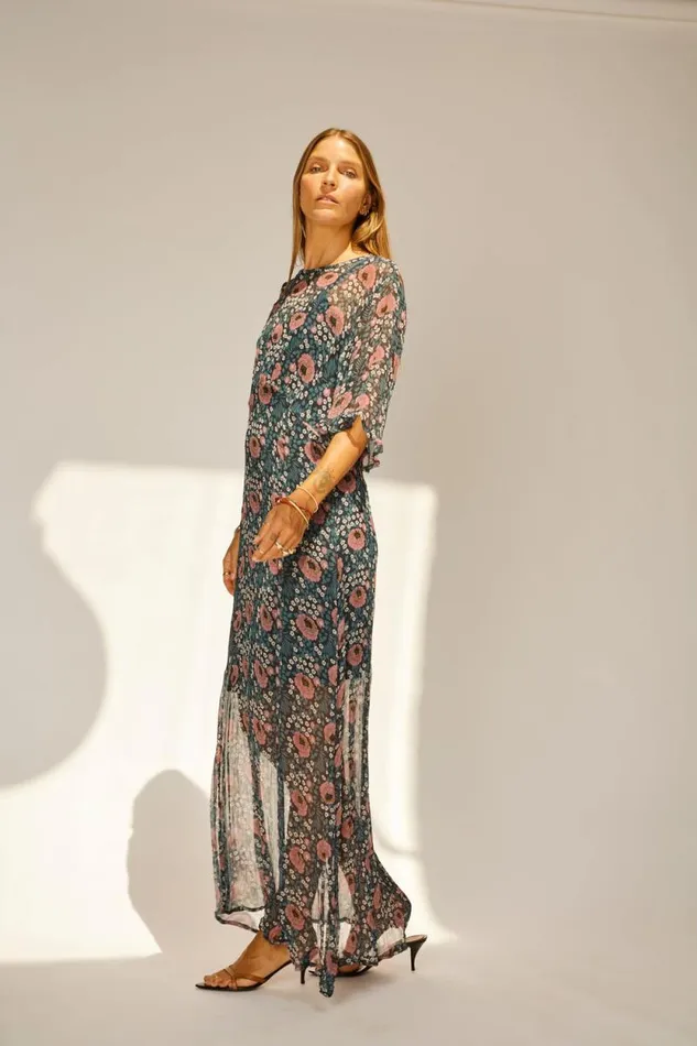 Women Natalie Martin Dresses Lily Dress Vintage Flowers Indigo