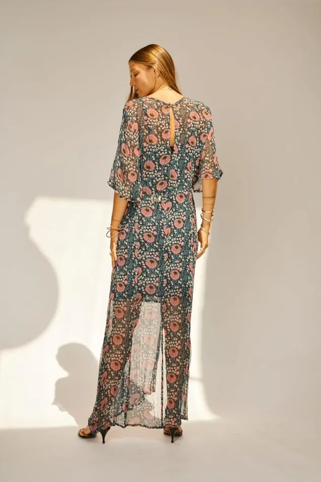 Women Natalie Martin Dresses Lily Dress Vintage Flowers Indigo