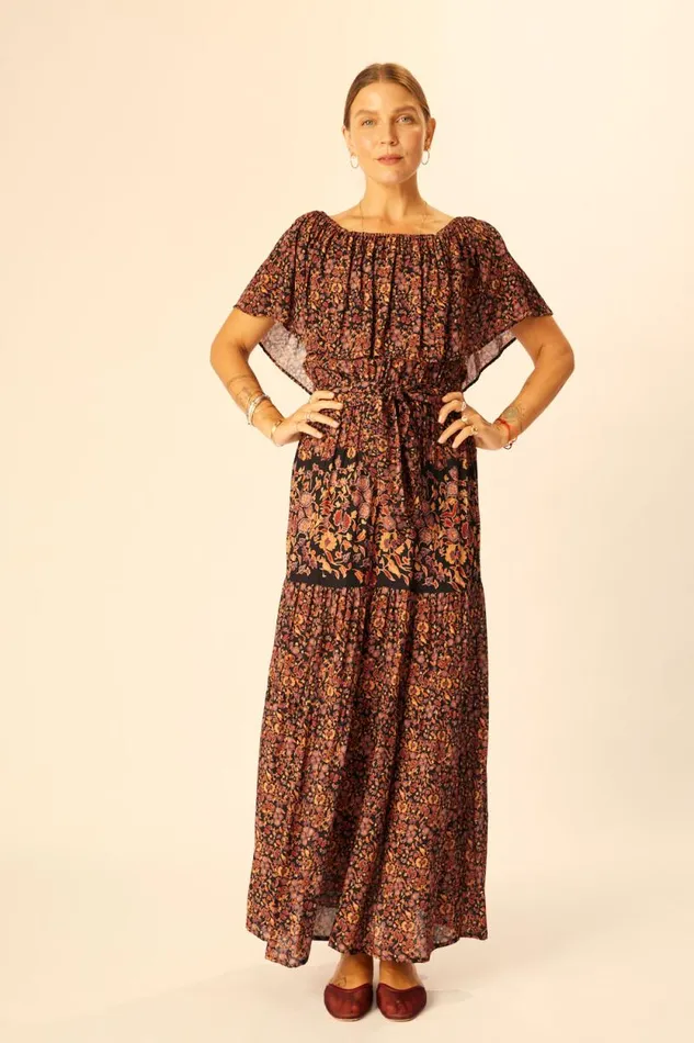Women Natalie Martin Dresses Naomi Dress With Sash Petite Fleur Noire