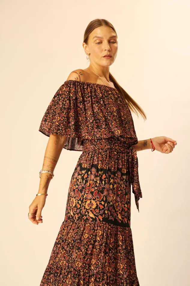 Women Natalie Martin Dresses Naomi Dress With Sash Petite Fleur Noire