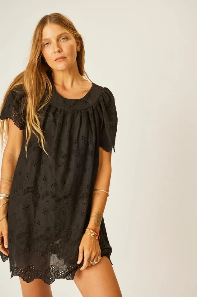 Women Natalie Martin Dresses Sienna Mini Dress Geranium Midnight
