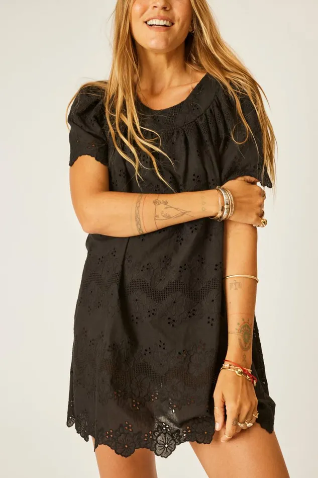 Women Natalie Martin Dresses Sienna Mini Dress Geranium Midnight
