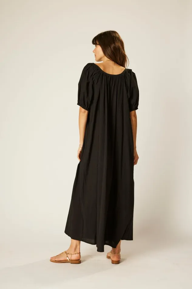 Women Natalie Martin Dresses Vivi Dress Black Flat Cotton