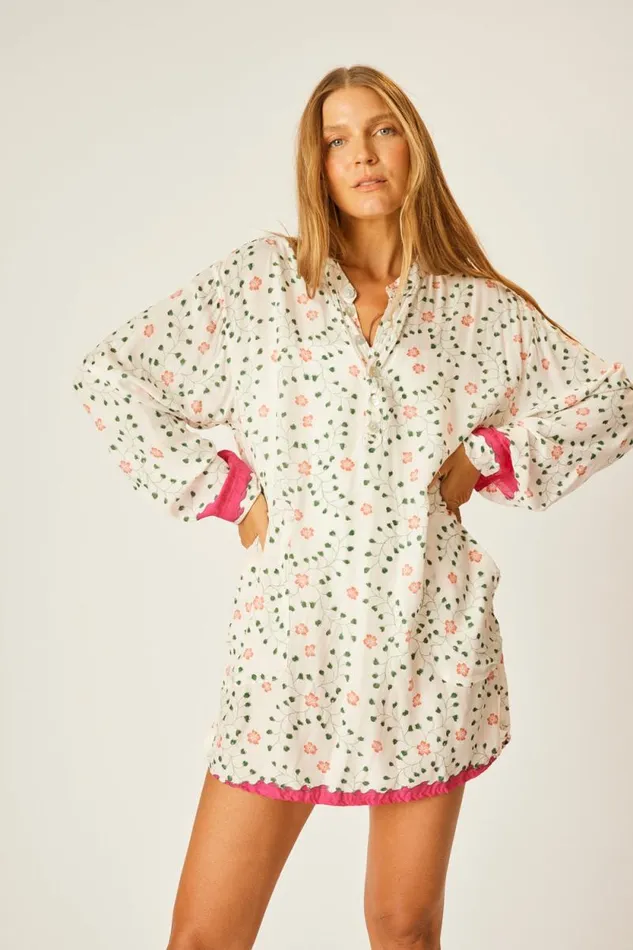 Women Natalie Martin Tops Aprs Swim Top Pinwheel Cotton