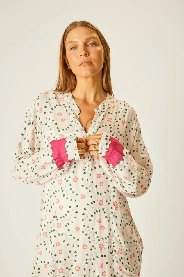 Women Natalie Martin Tops Aprs Swim Top Pinwheel Cotton