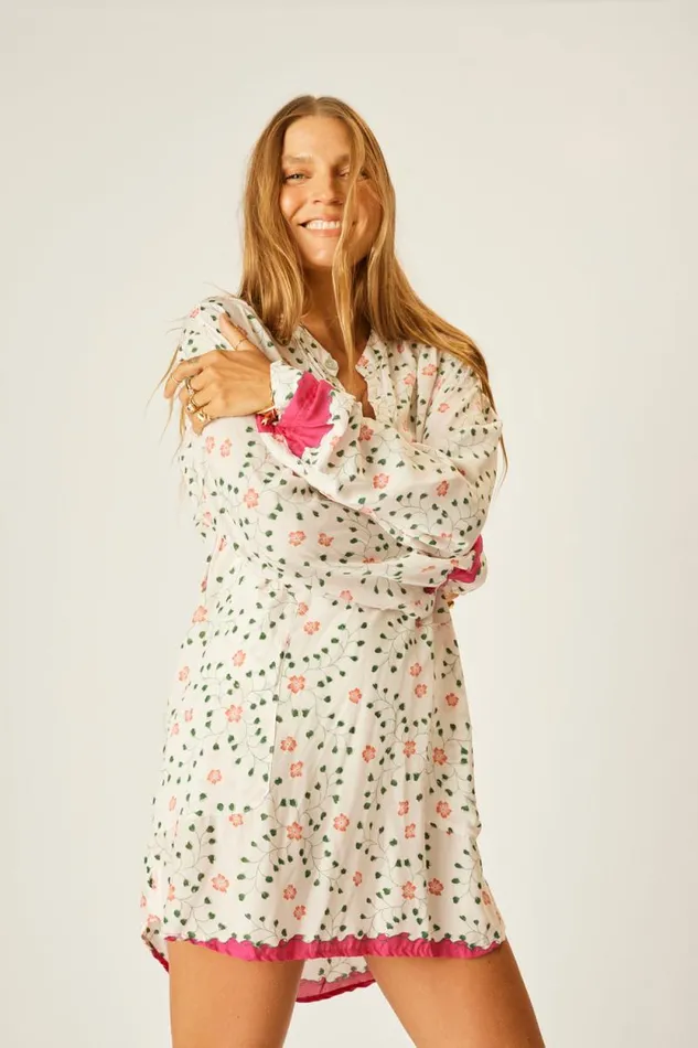 Women Natalie Martin Tops Aprs Swim Top Pinwheel Cotton