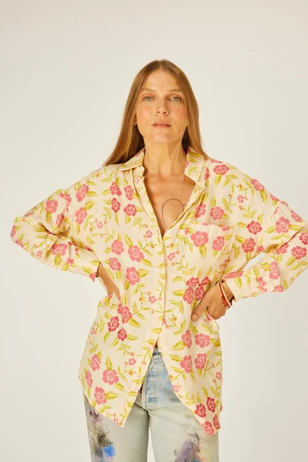 Women Natalie Martin Tops Jennifer Shirt Prairie Dusty Crimson