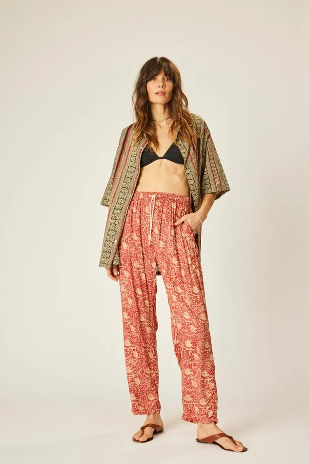 Women Natalie Martin Tops Kevin Shirt Paisley Stripe Black