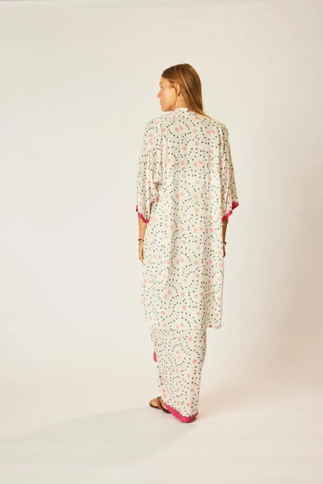 Women Natalie Martin Tops Lennon Kimono Pinwheel Cotton