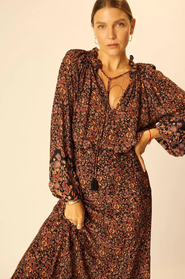 Women Natalie Martin Tops Penny Blouse Petite Fleur Noire