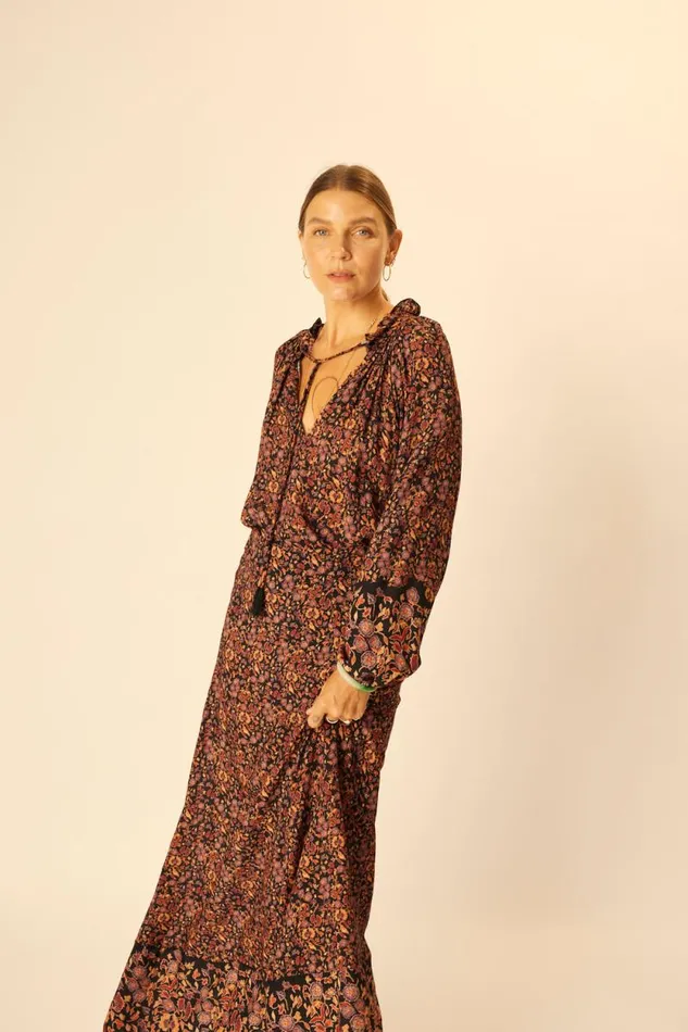 Women Natalie Martin Tops Penny Blouse Petite Fleur Noire