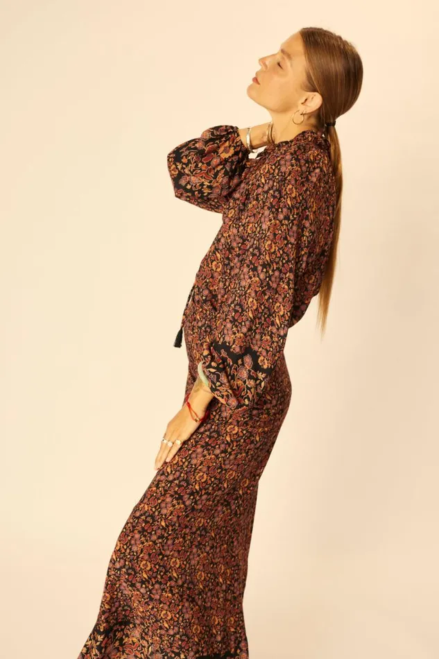 Women Natalie Martin Tops Penny Blouse Petite Fleur Noire