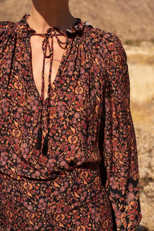 Women Natalie Martin Tops Penny Blouse Petite Fleur Noire