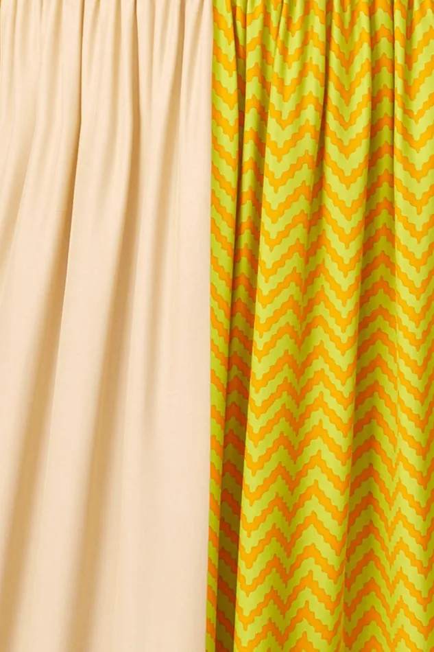 Women Natalie Martin Tops Remy Top Block Zigzag Tangerine