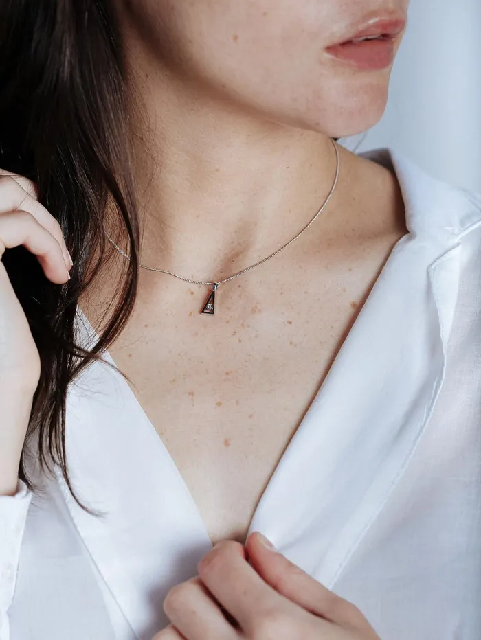Women Natasha Schweitzer 8211 Jennifer Necklace White Gold The UNDONE Necklaces