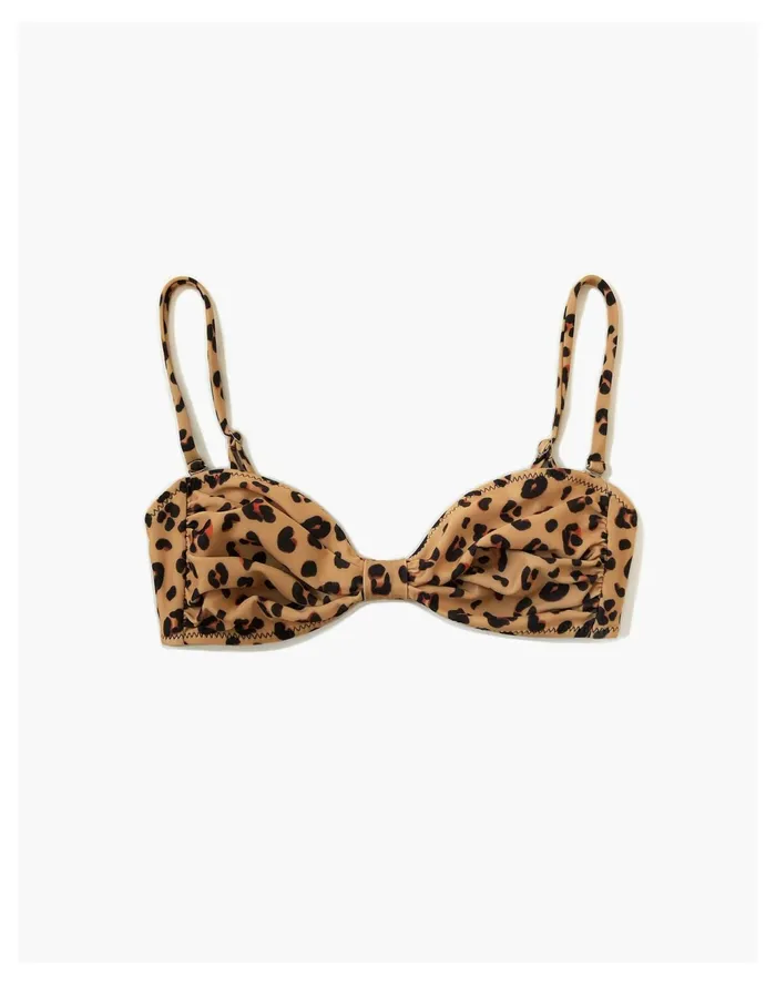 Women Novel Swim Cat Lady Bikini Top Dark Tan Madewell Swim Women Novel Swim Cat Lady Bikini Top Dark Tan Madewell Swim